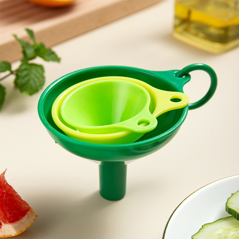 Home Cooking Meals - 3Pcs Set Kitchen Funnel Dispenser Multifunctional