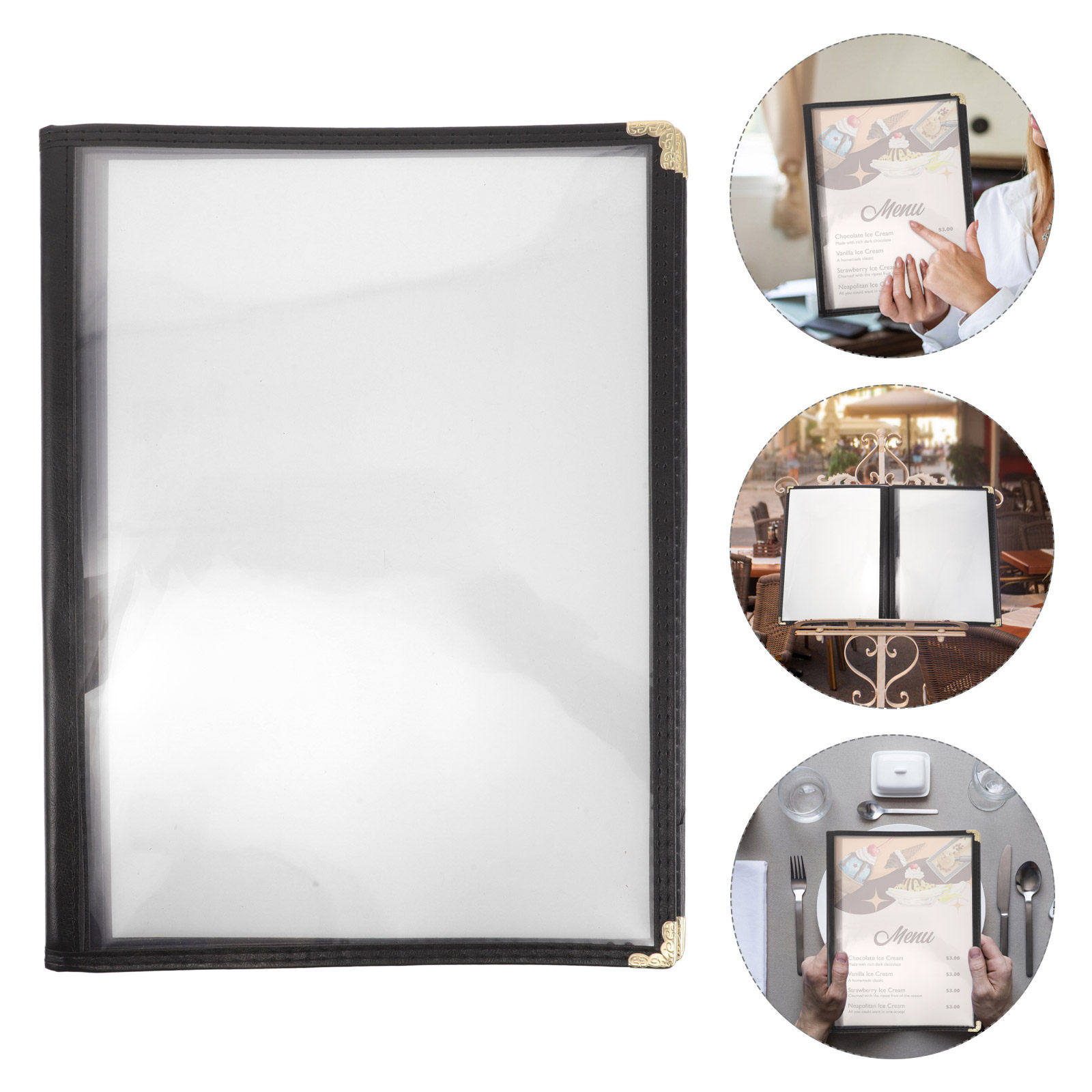 Home Cooking Menu - 2Pcs Clear Recipe Book Cover Transparent