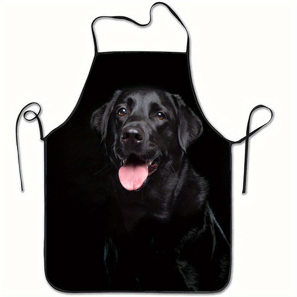 Home Cooking Meals - 1 Black Labrador Dog Print Apron