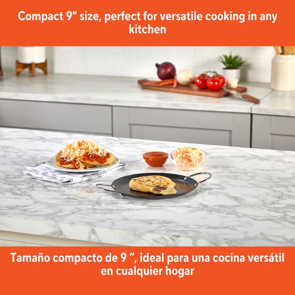9 Inch Carbon Steel Nonstick R - Comal Griddle Round recension och pris