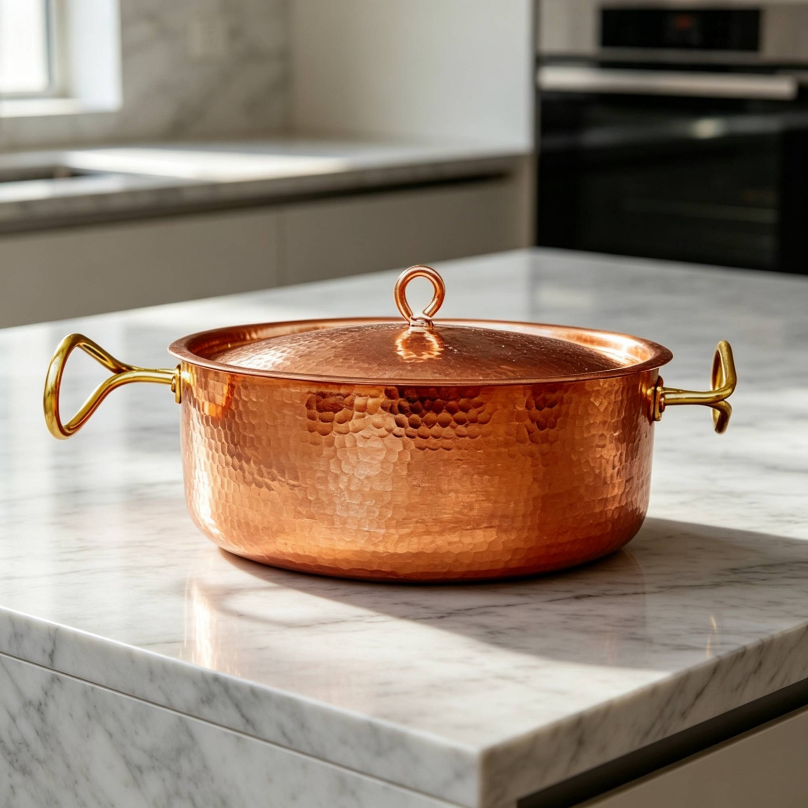 Copper Pot with Lid Elegant Ha - Home Cooking Restaurants recension och pris