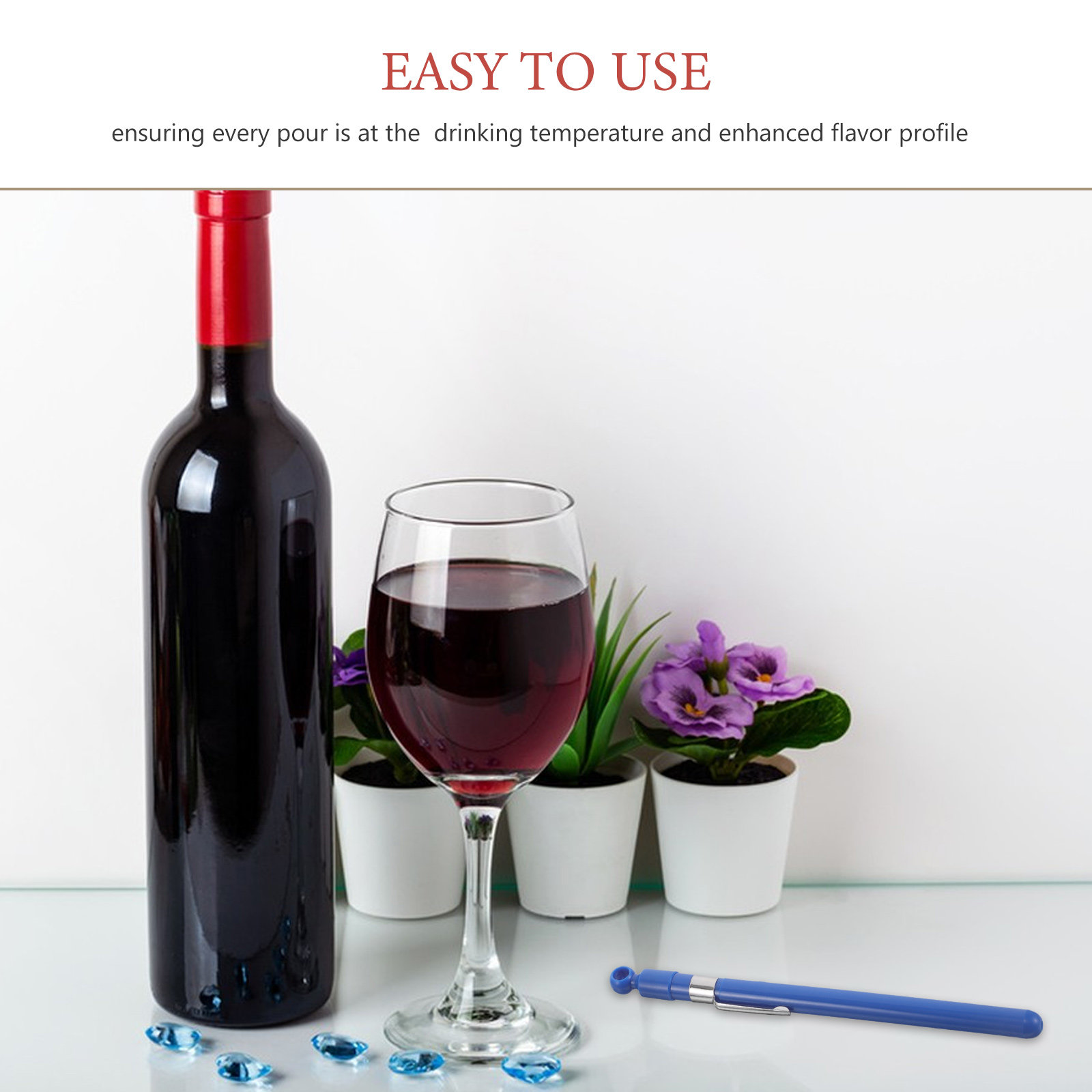 Glass Wine Thermometer Easy Re - Home Cooking Usa recension och pris