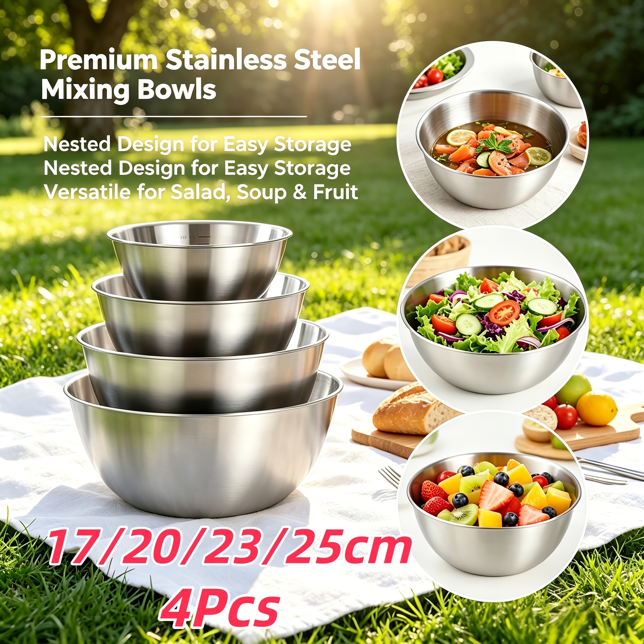 4Pcs, 17/20/23/25cm Multifunct - Home Cooking Meals recension och pris