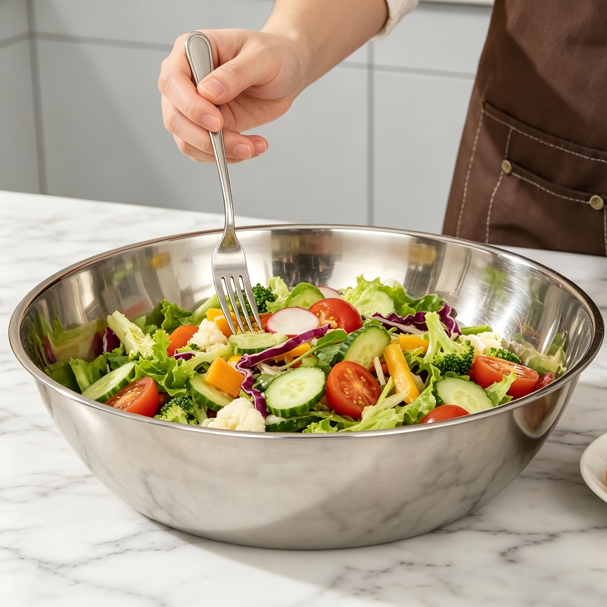 1Pcs, 32cm Stainless Steel Mix - Home Cooking Dishes recension och pris