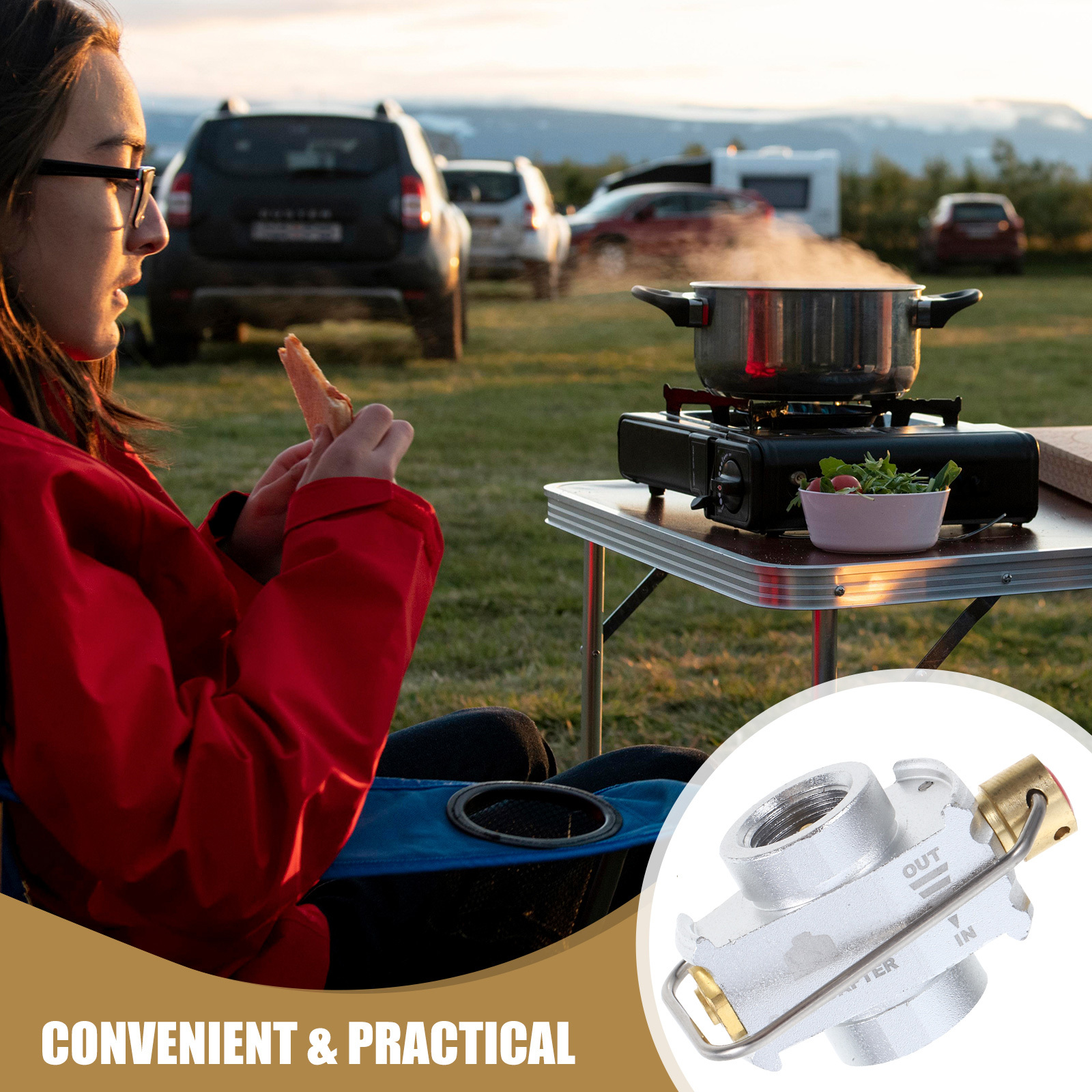 Camping Gas Adaptor Valve Flip - Home Cooking Gas recension och pris