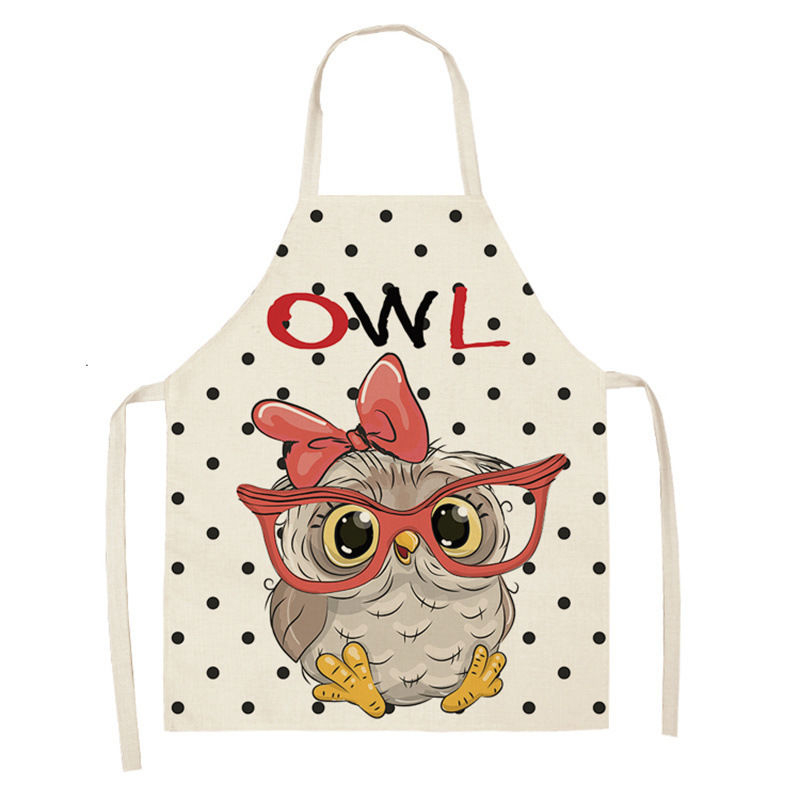 Owl Sleeveless Chef Apron Line - Home Cooking Meals recension och pris