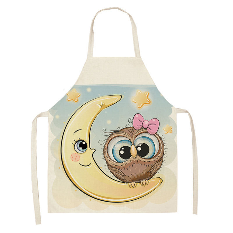 Owl Sleeveless Chef Apron Line - Home Cooking Meals recension och pris