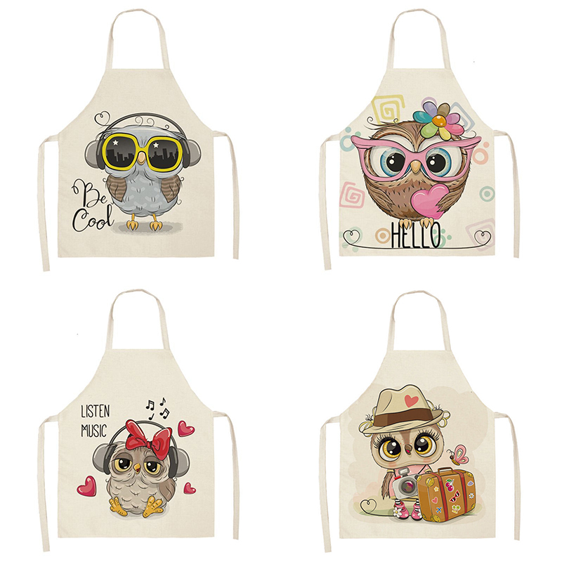 Owl Sleeveless Chef Apron Line - Home Cooking Meals recension och pris