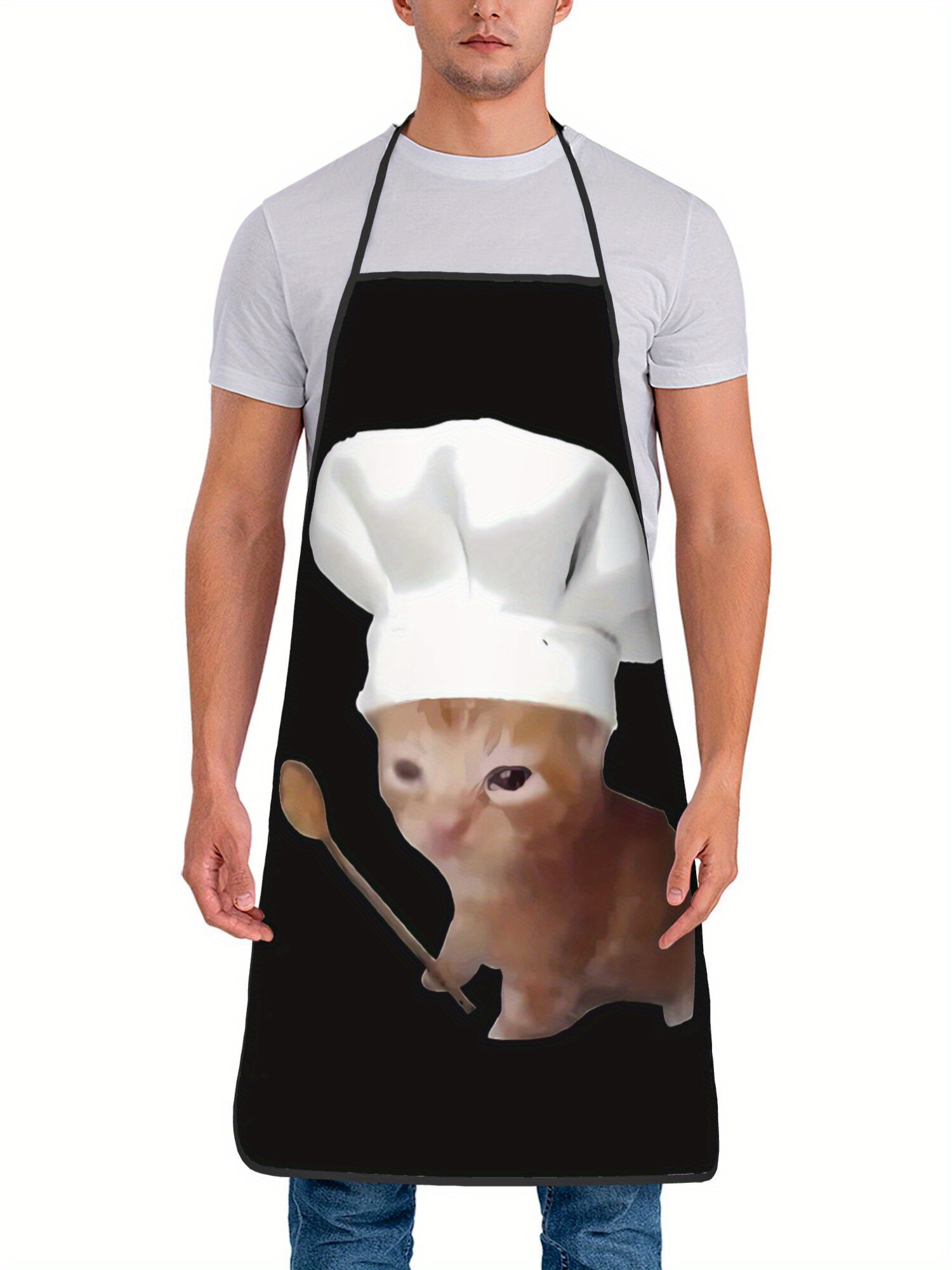 Funny Chef Crying Cat Apron Ki - Home Cooking Meals recension och pris