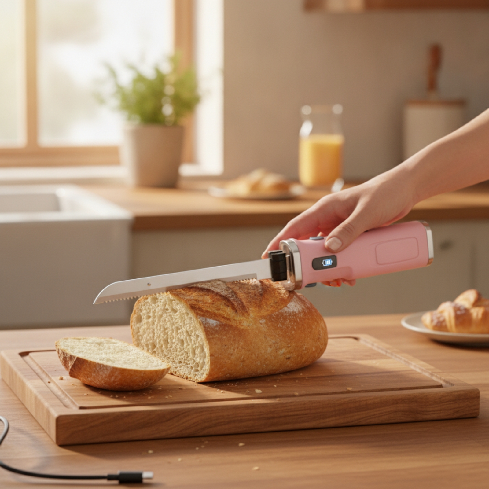 Electric Bread Slicer Handheld - Home Cooking Electric recension och pris