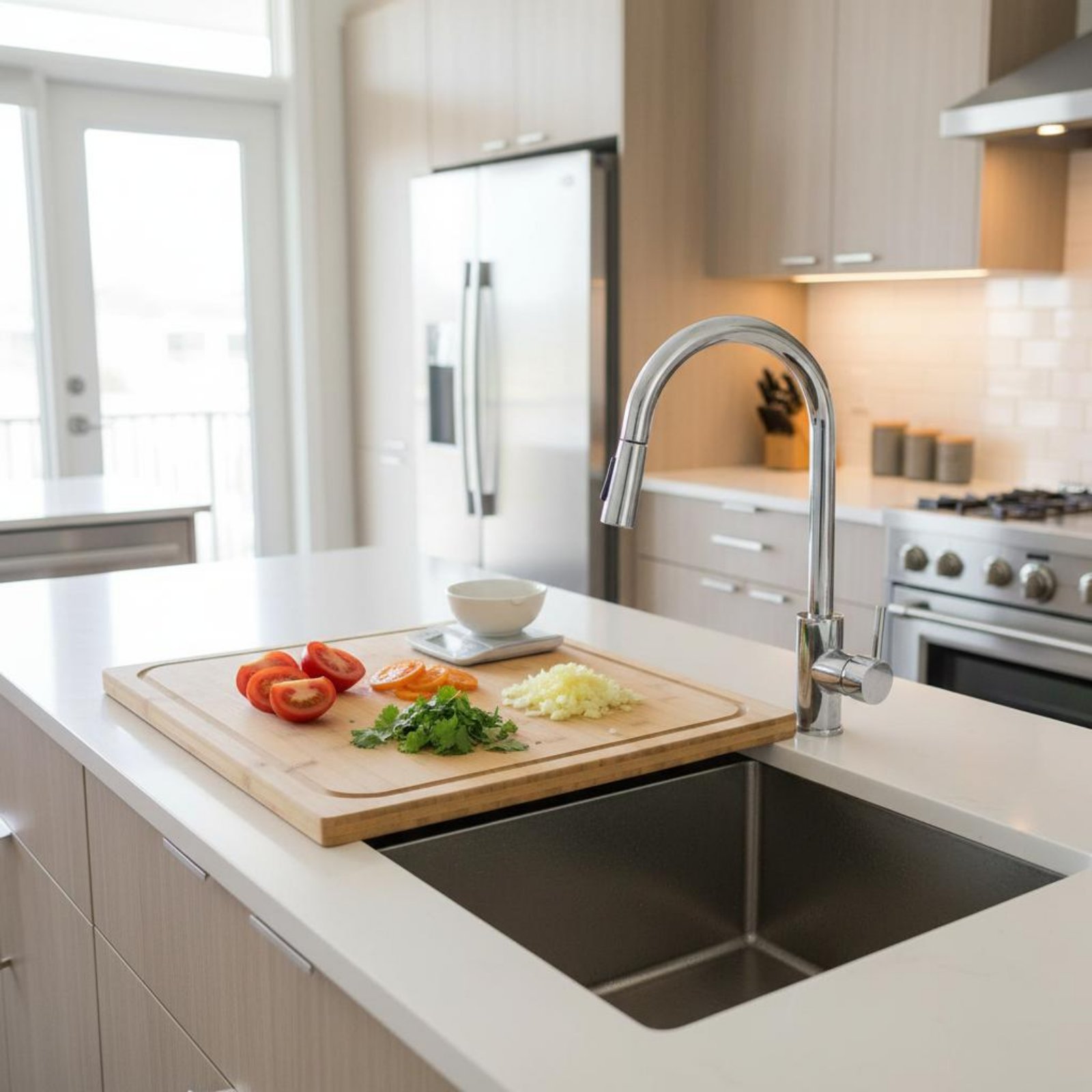 Over the Sink Cutting Board Mu - Home Cooking Usa recension och pris