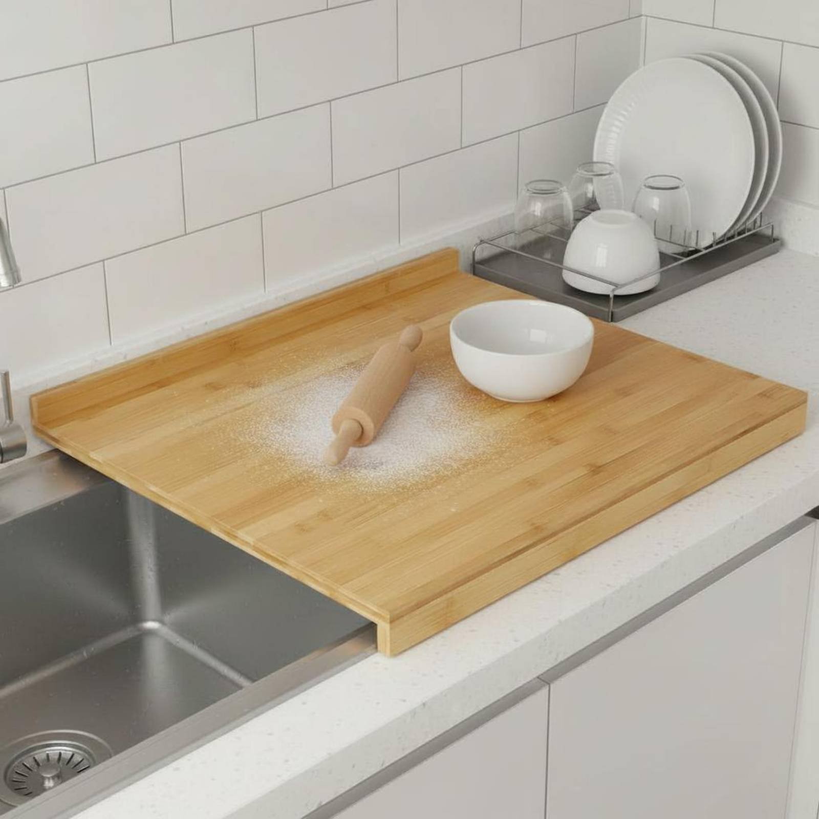 Over the Sink Cutting Board Mu - Home Cooking Usa recension och pris