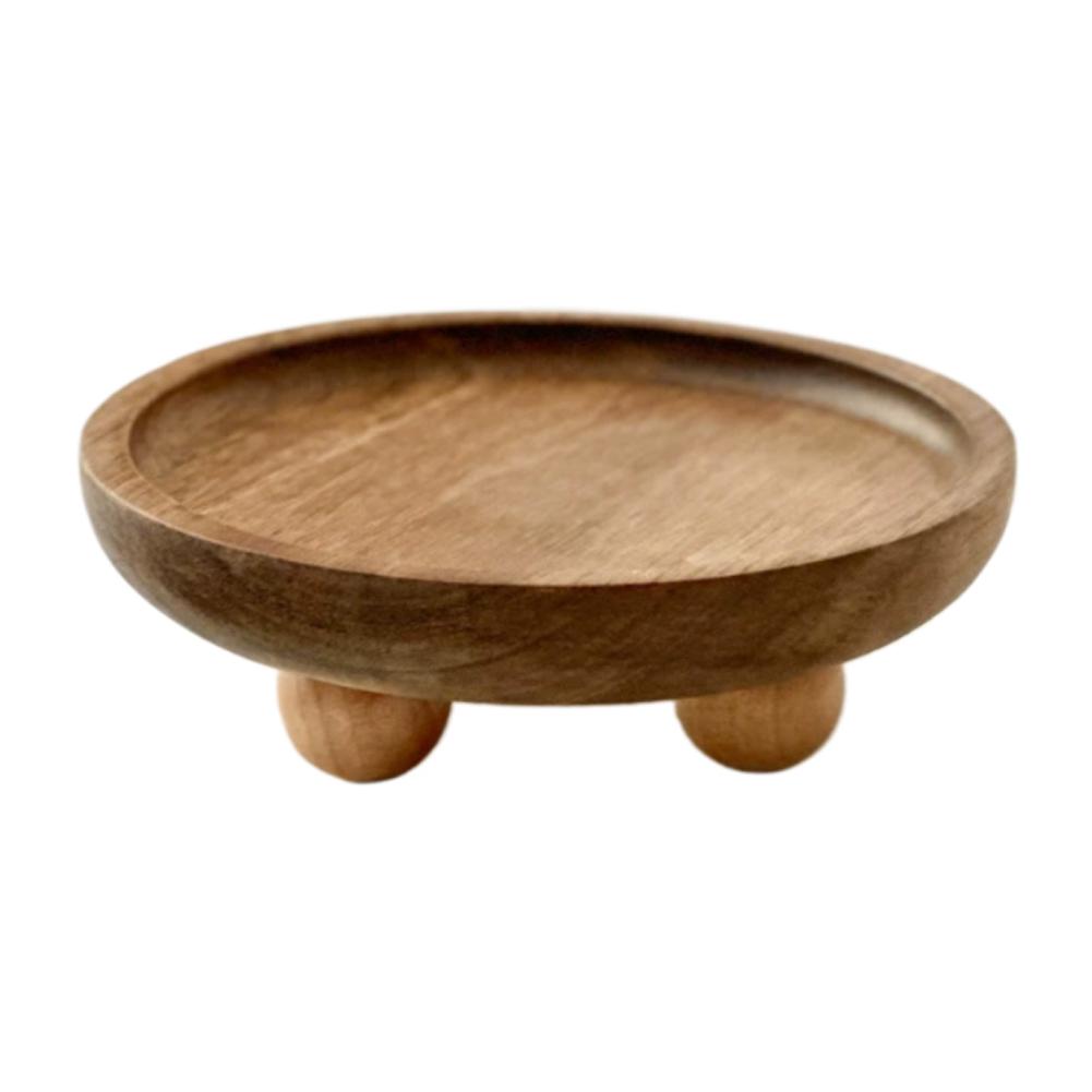 Round Solid Wood Tray Key Jewe - Home Cooking Dishes recension och pris