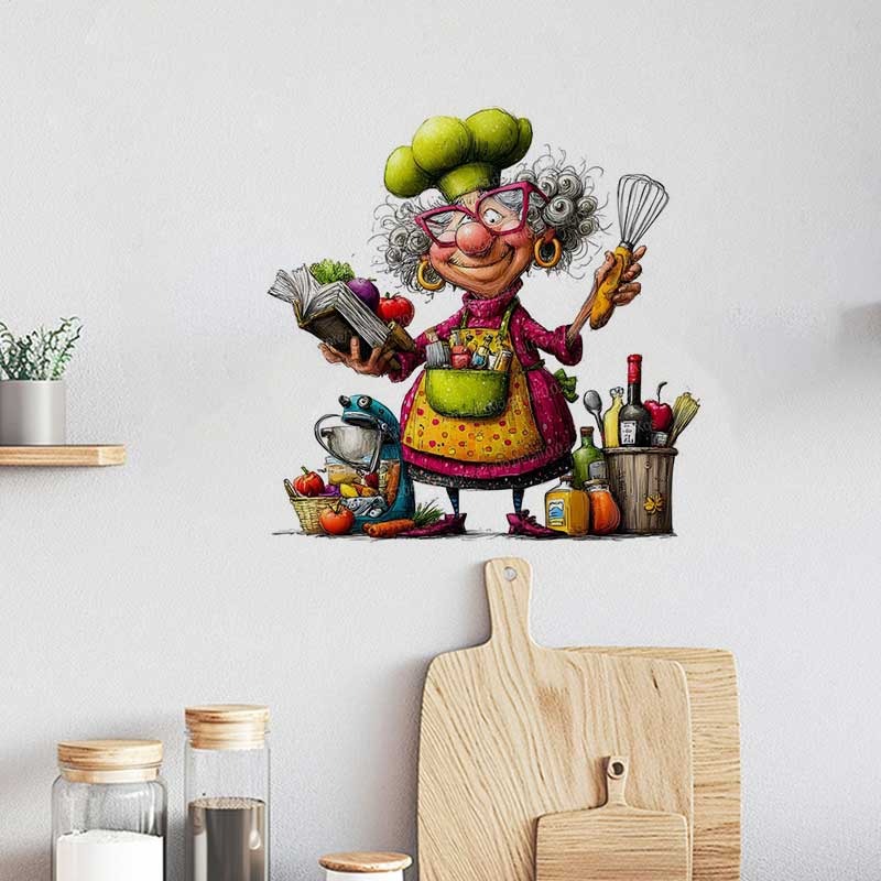 Funny Cooking Ladies Decal Sti - Home Cooking Meals recension och pris