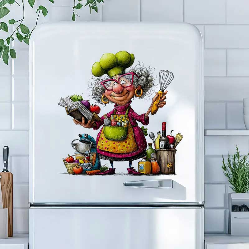 Funny Cooking Ladies Decal Sti - Home Cooking Meals recension och pris
