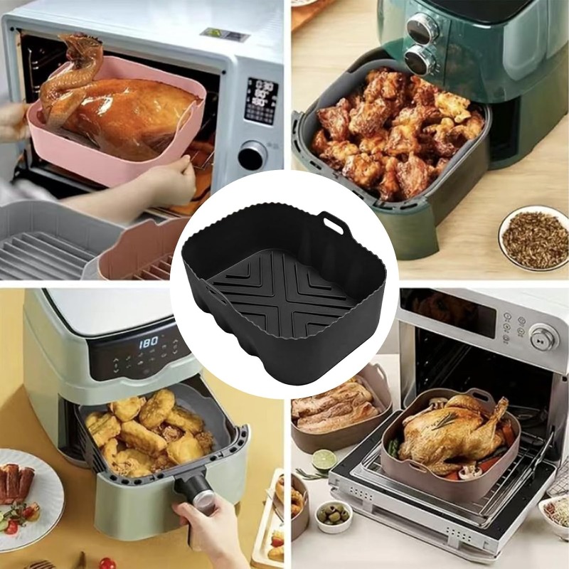 Reusable Silicone Air Fryer Li - Home Cooking Help recension och pris
